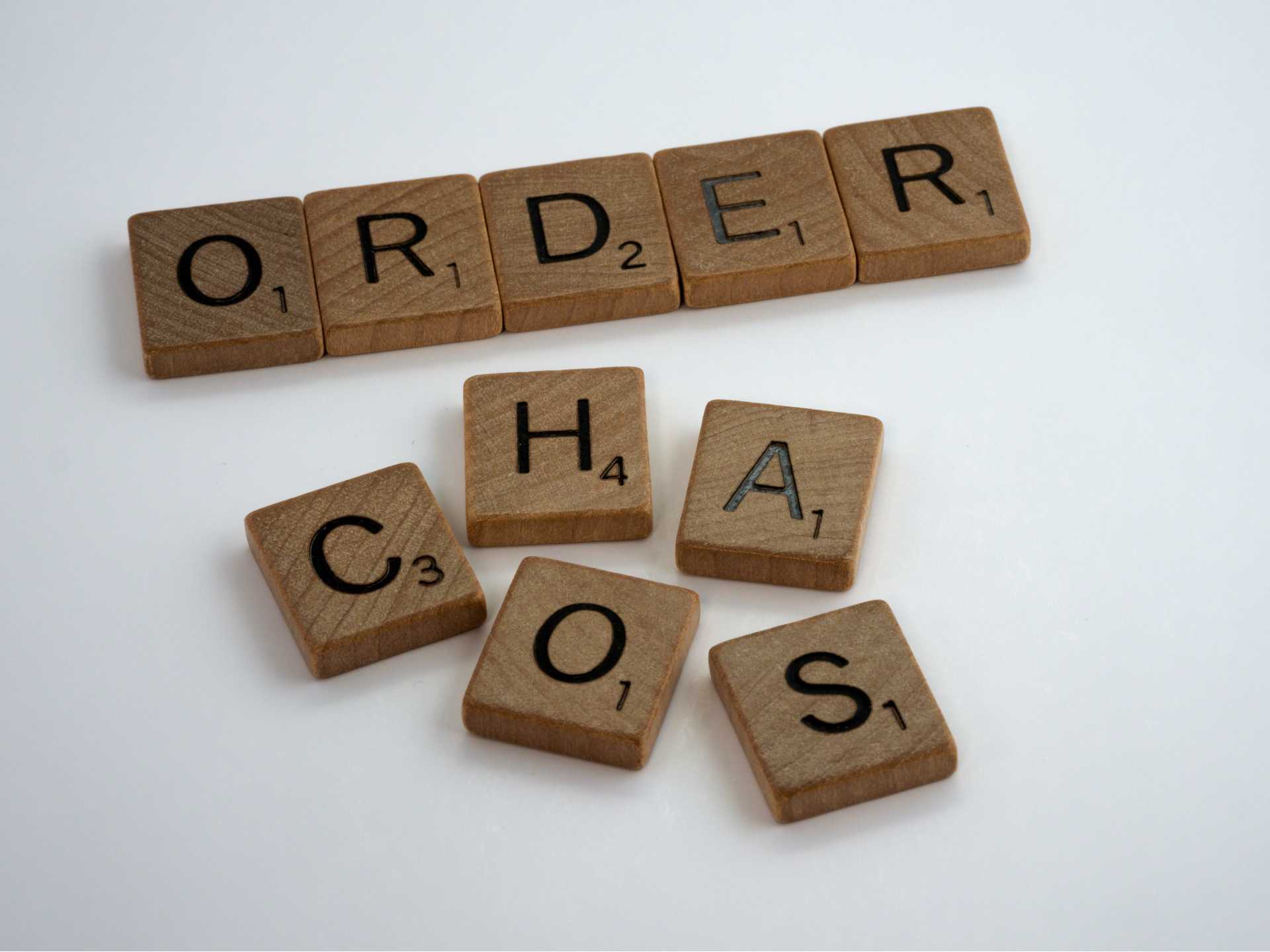 piezas scrabell order chaos letras tipos cultura organizacional