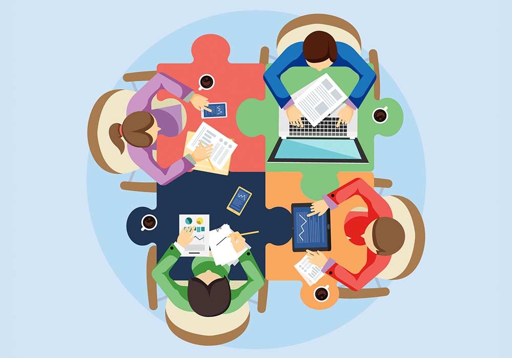piezas de puzzle personas